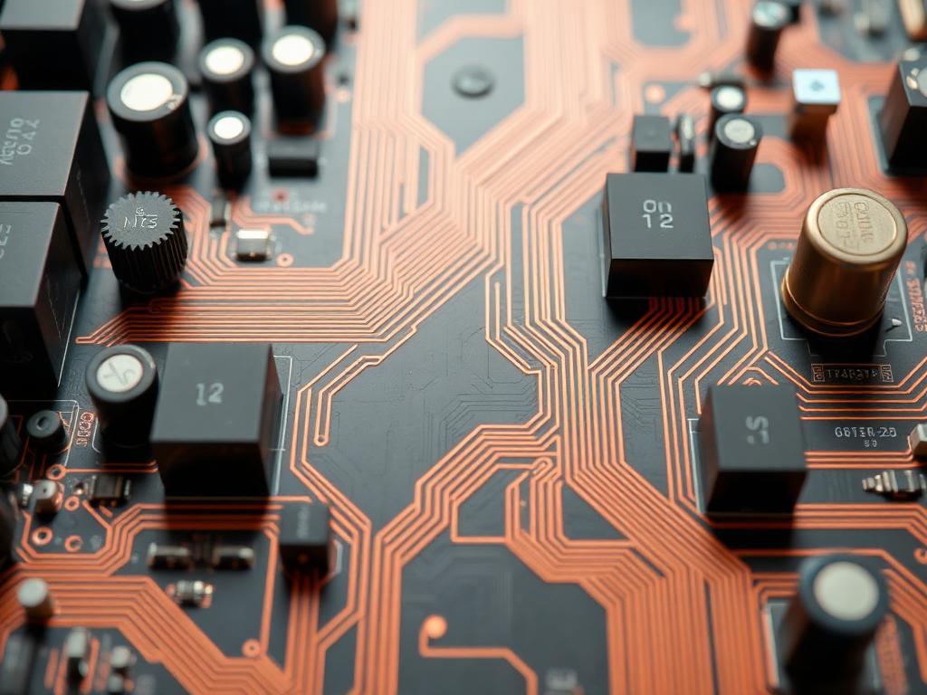 Power inverter circuit board with power modules